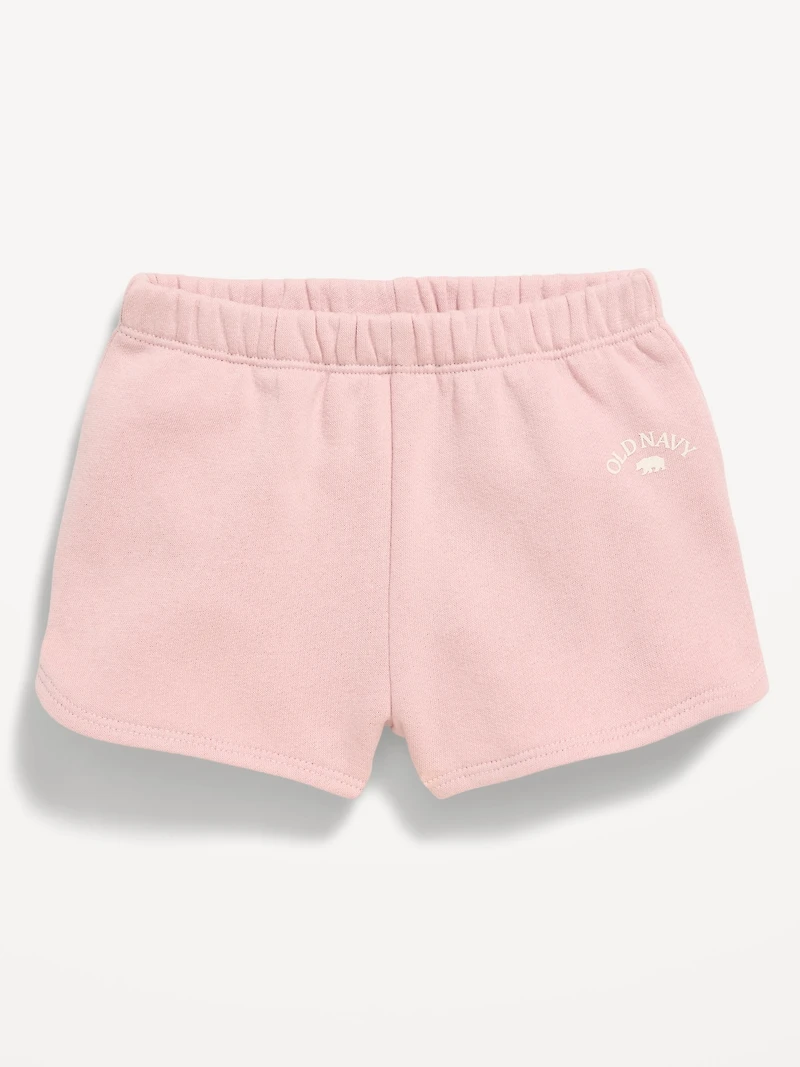Logo-Graphic Dolphin-Hem Shorts for Baby