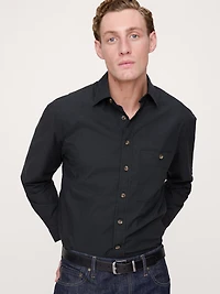 Relaxed-Fit Washed Cotton Poplin Shirt