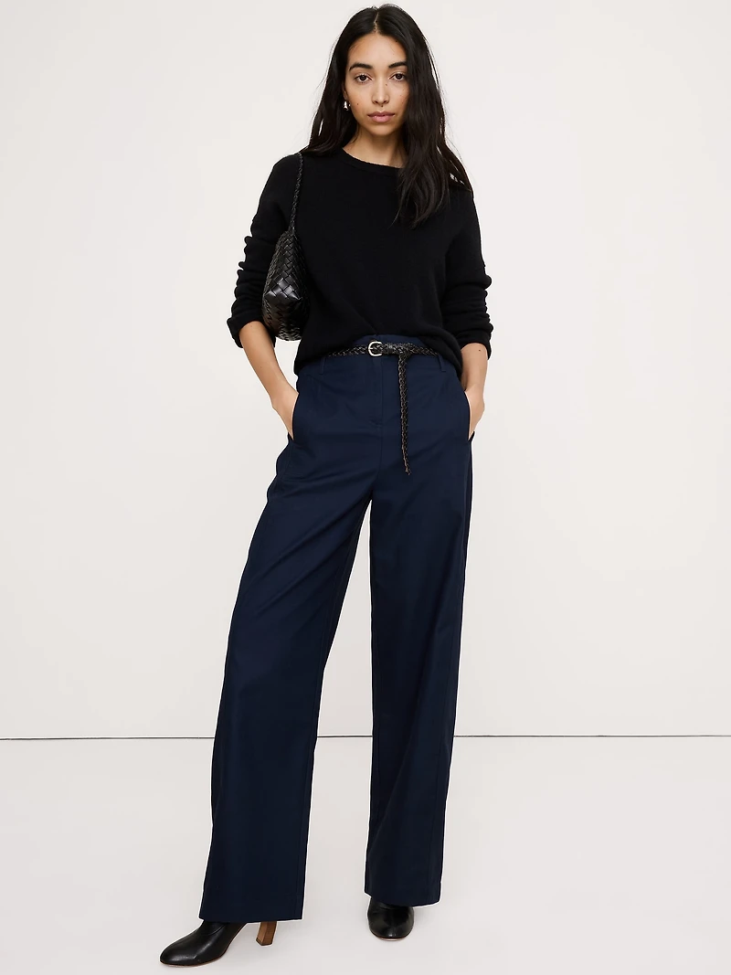 Ultra-High Rise Barrel Soft Chino