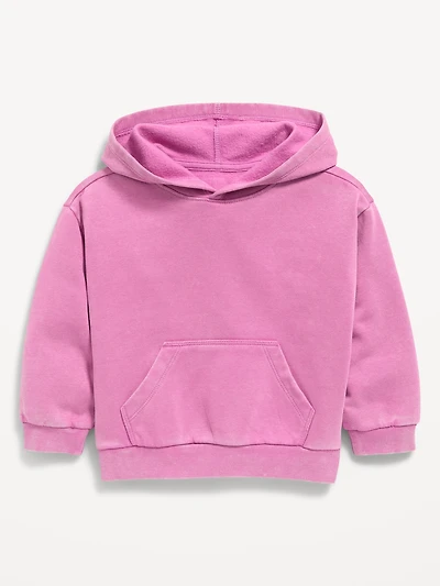 Oversized Boxy Washed Unisex Pullover Hoodie for Toddler