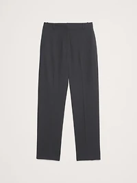 High-Rise Slim Italian Lightweight Wool Ankle Pant
