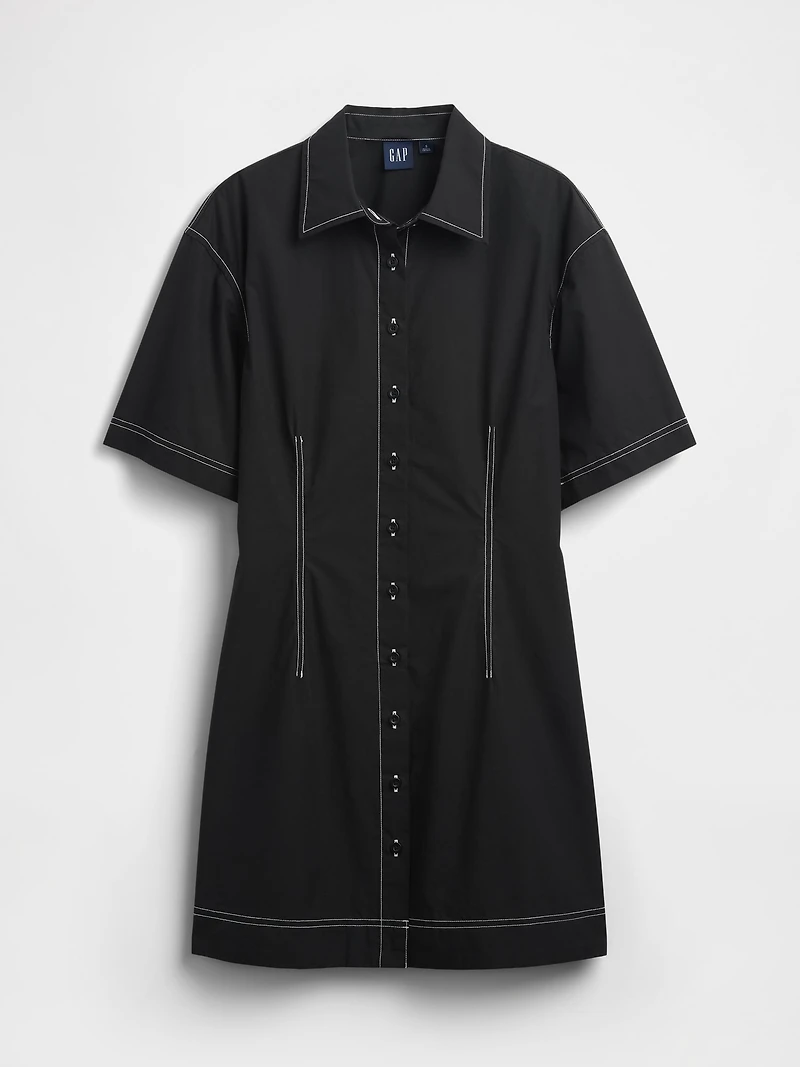 Poplin Mini Shirtdress