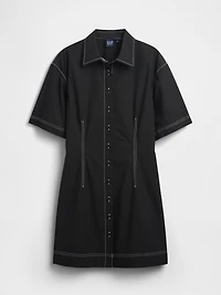 Poplin Mini Shirtdress