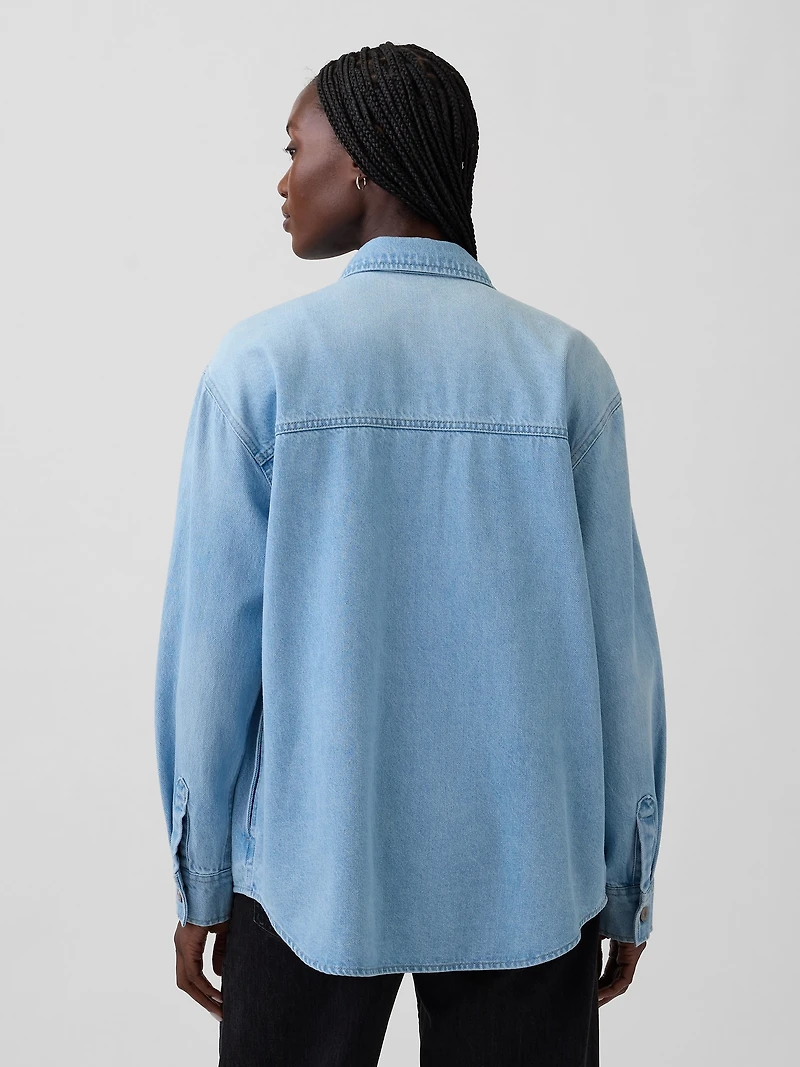 Denim Western Shirt Jacket