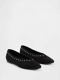 Vegan Suede Ballet Flats