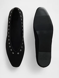 Vegan Suede Ballet Flats