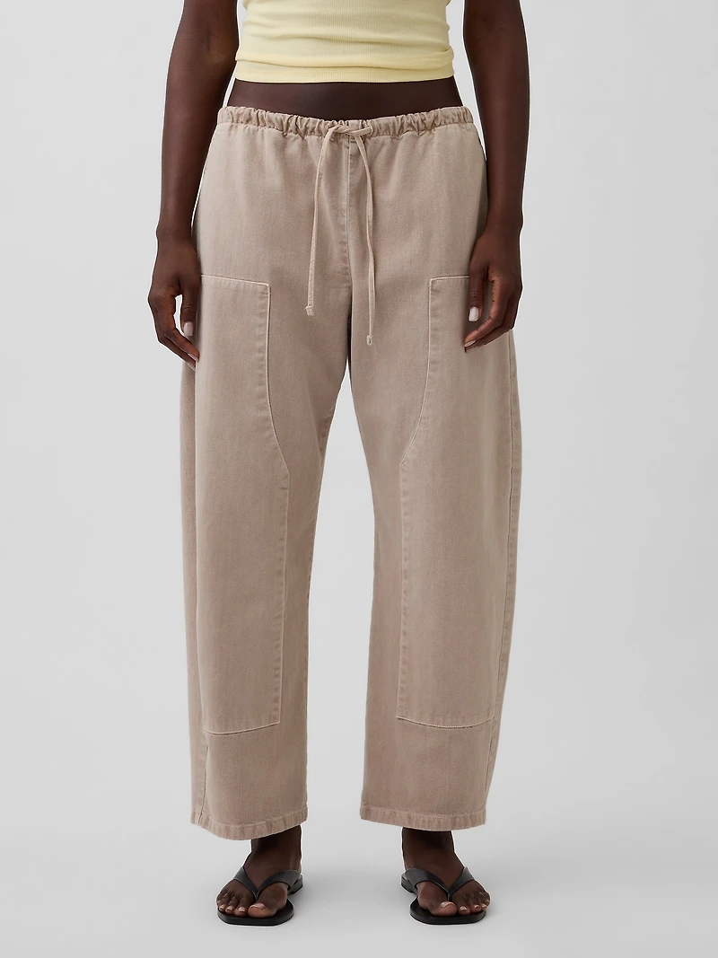 Easy Double-Knee Barrel Pants