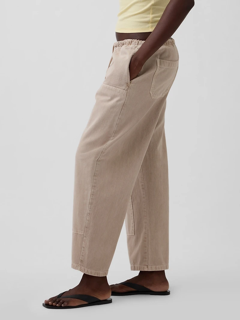 Easy Double-Knee Barrel Pants