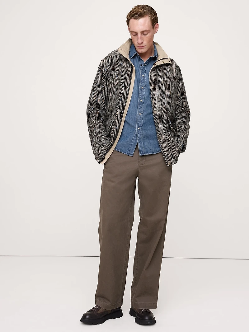 Relaxed-Fit Washed Denim Shirt