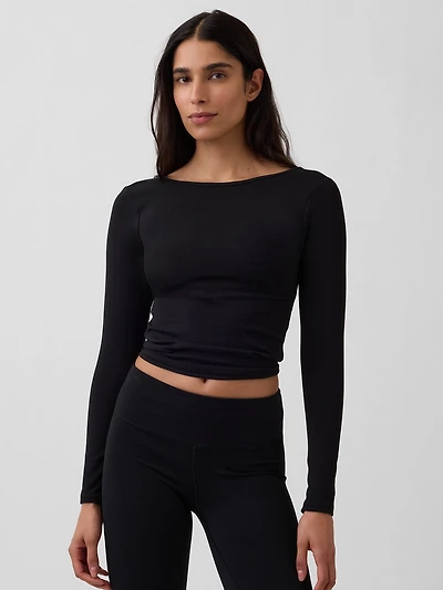 GapFit Smooth Boatneck T-Shirt