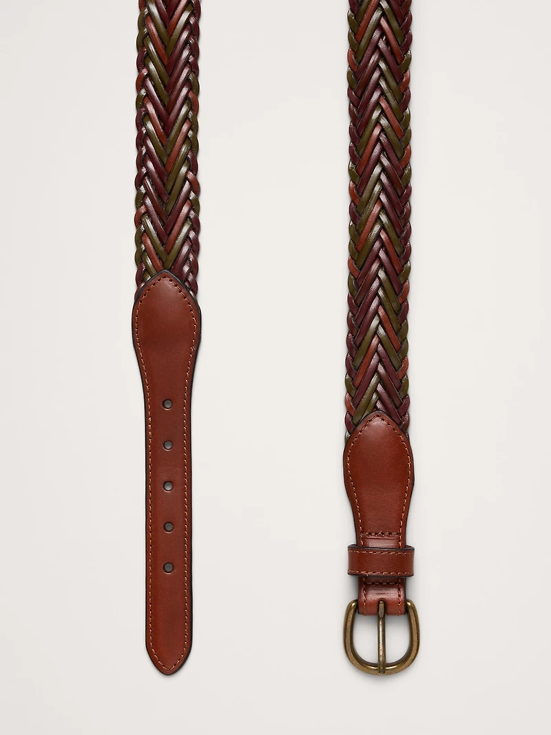 Braided Leather Belt