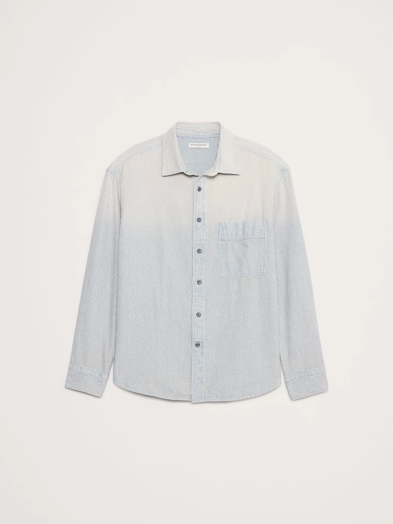 Relaxed-Fit Washed Denim Shirt