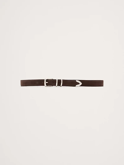 Nubuck Leather Ranger Belt