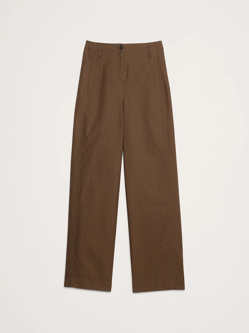 Ultra-High Rise Barrel Soft Chino