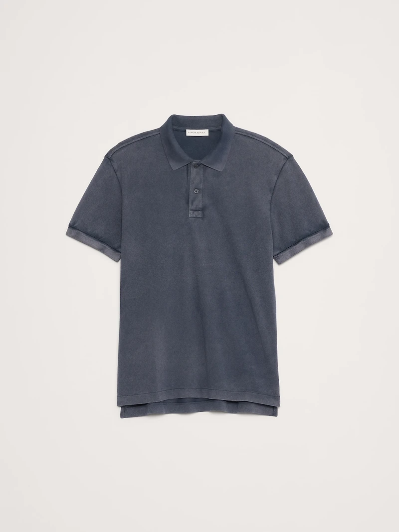 Sueded Cotton Pique Polo