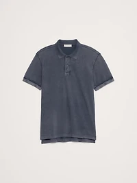 Sueded Cotton Pique Polo