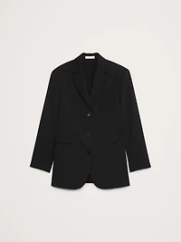 Oversized Twill Blazer