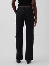 Mid Rise Relaxed Straight Jeans
