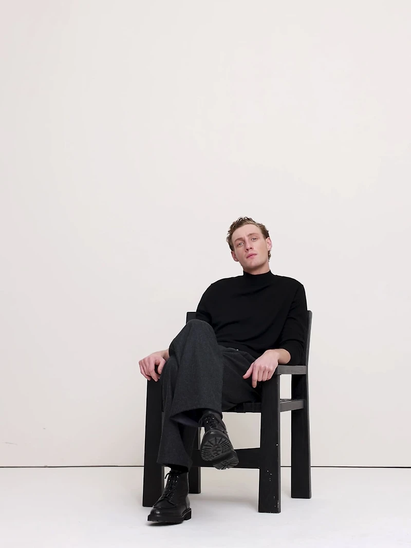 Merino Mock-Neck Sweater