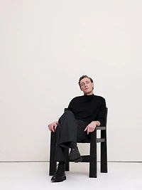 Merino Mock-Neck Sweater