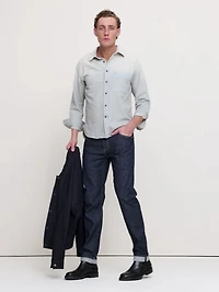 Relaxed-Fit Washed Denim Shirt