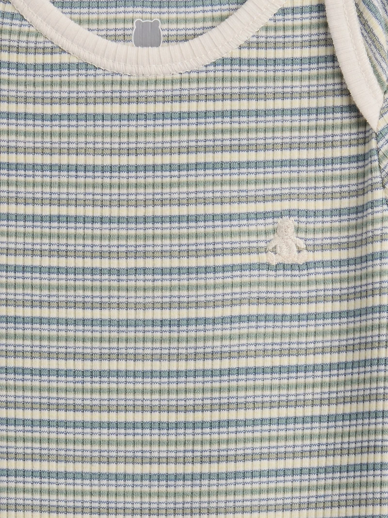 Cache-couche finement côtelé à poche Premiers essentiels pour Béb
