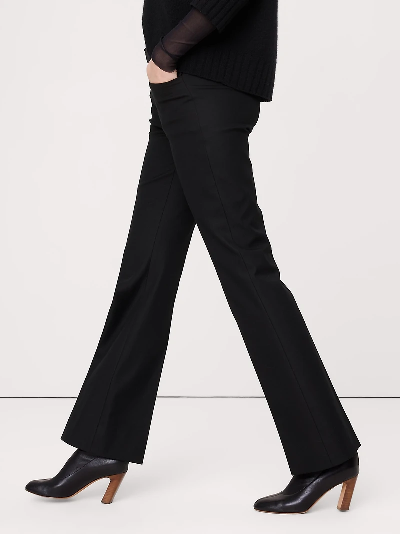 Mid-Rise Slim Bootcut Pant