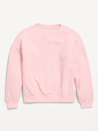 Oversized Long-Sleeve Tunic Sweatshirt for Girls