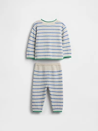 Baby Crochet Sweater Outfit Set