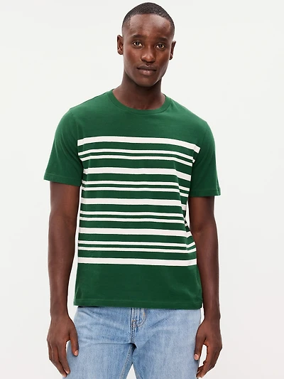 Crew-Neck Striped T-Shirt