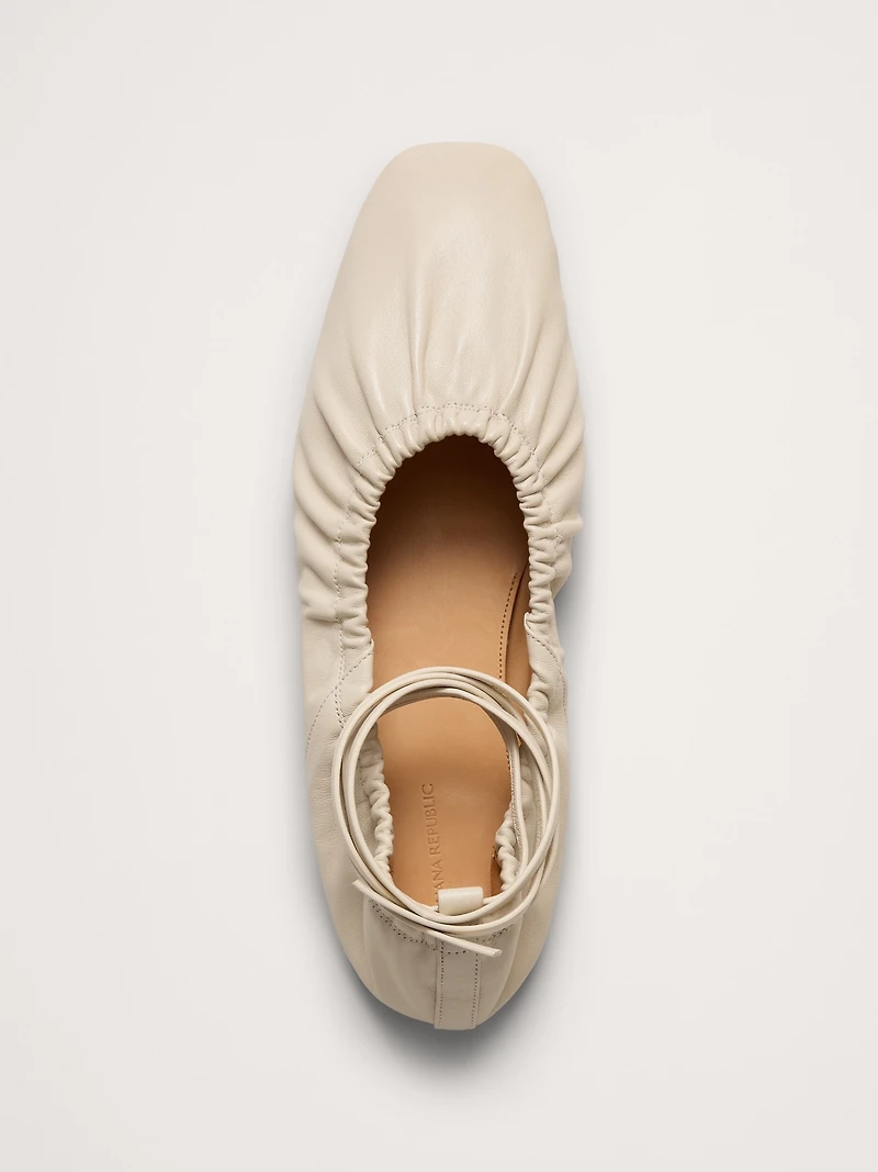 Ruched Ballet Flat