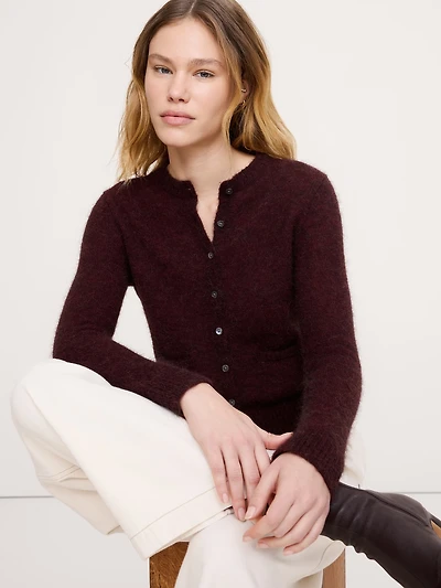 Italian Alpaca-Blend Cardigan