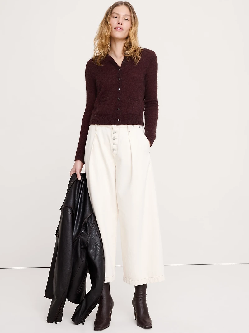 Italian Alpaca-Blend Cardigan