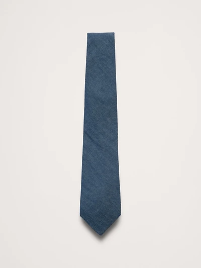 Cotton Chambray Tie
