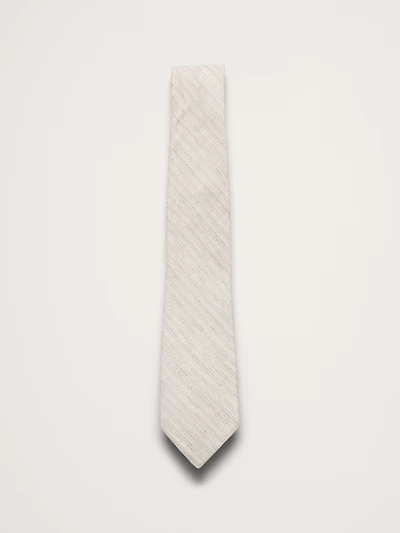 Linen-Cotton Slub Tie