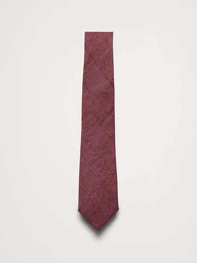 Textured Linen Tie