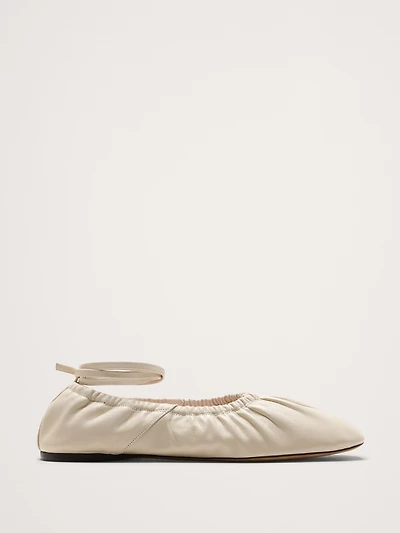 Ruched Ballet Flat