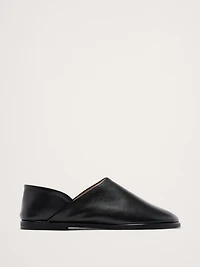 Italian Leather Slip-On Flats