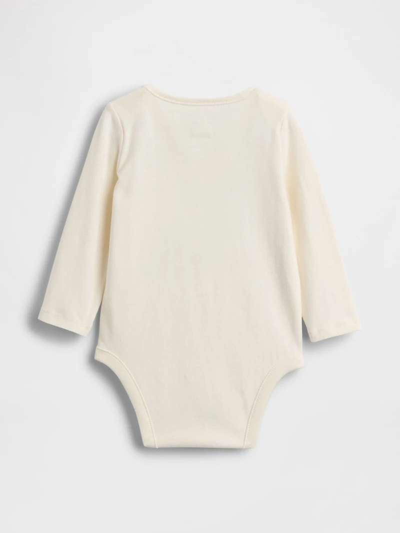 Baby First Favorites Organic Cotton NYC Logo Pocket Bodysuit