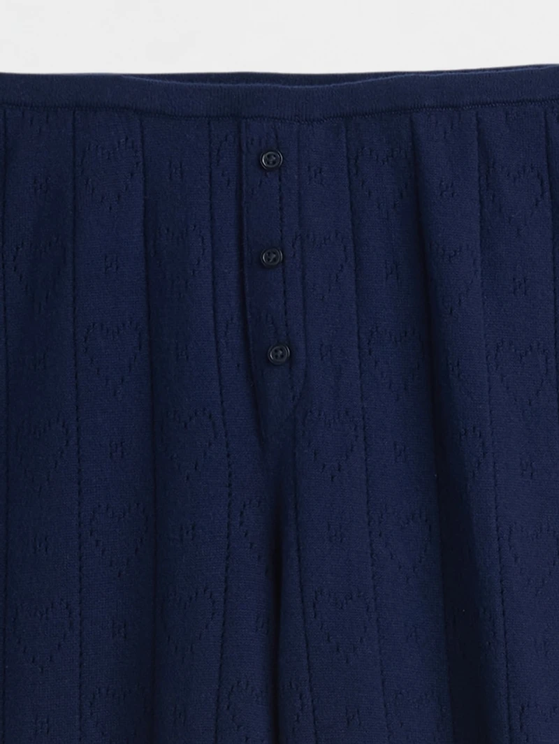 Lightweight CashSoft Pointelle Heart PJ Pants
