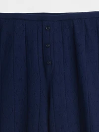 Lightweight CashSoft Pointelle Heart PJ Pants