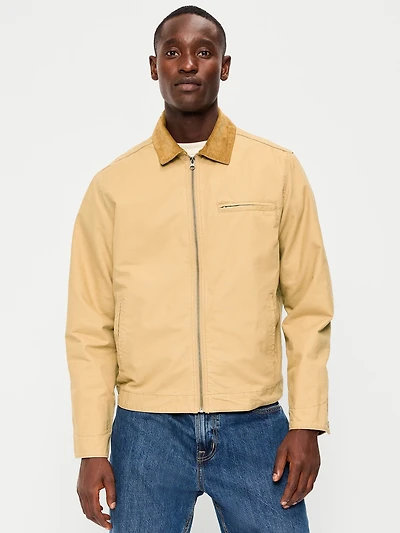 Cropped Canvas Barn Jacket