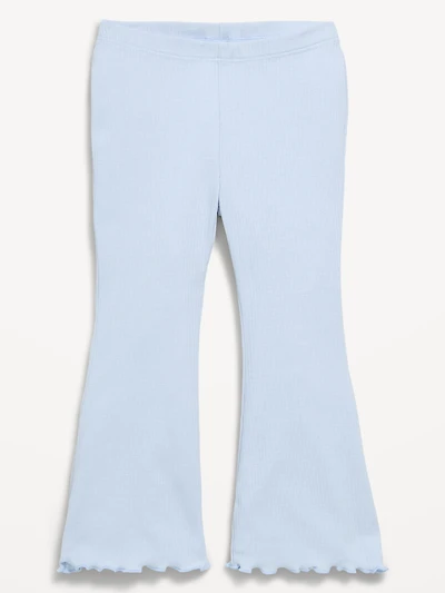 Ribbed Flared Leggings for Toddler Girls