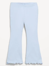 Ribbed Flared Leggings for Toddler Girls
