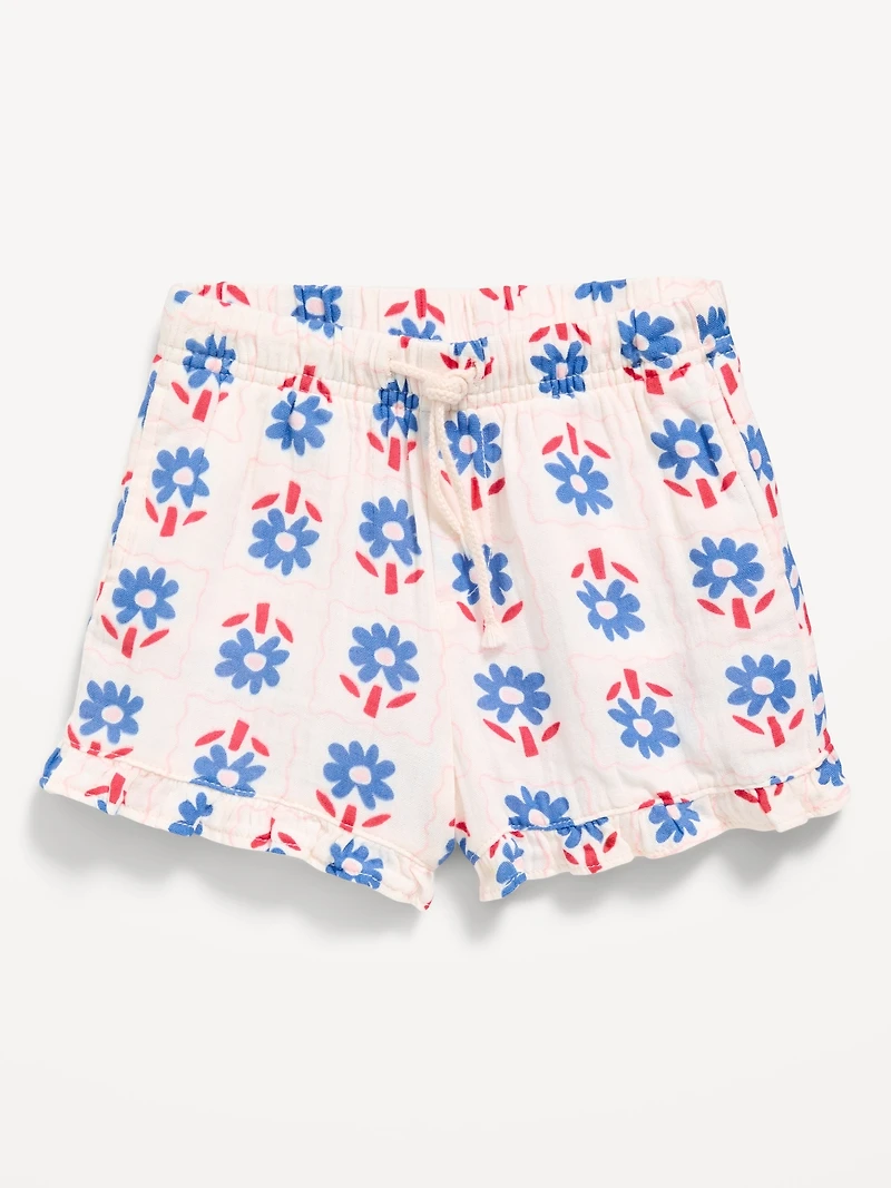 Double-Weave Shorts for Toddler Girls
