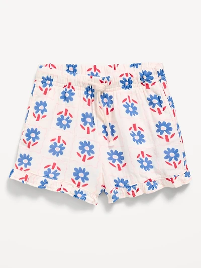 Double-Weave Shorts for Toddler Girls