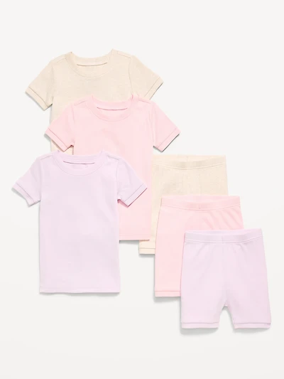 Ribbed Snug-Fit Pajama 6-Piece for Toddler & Baby