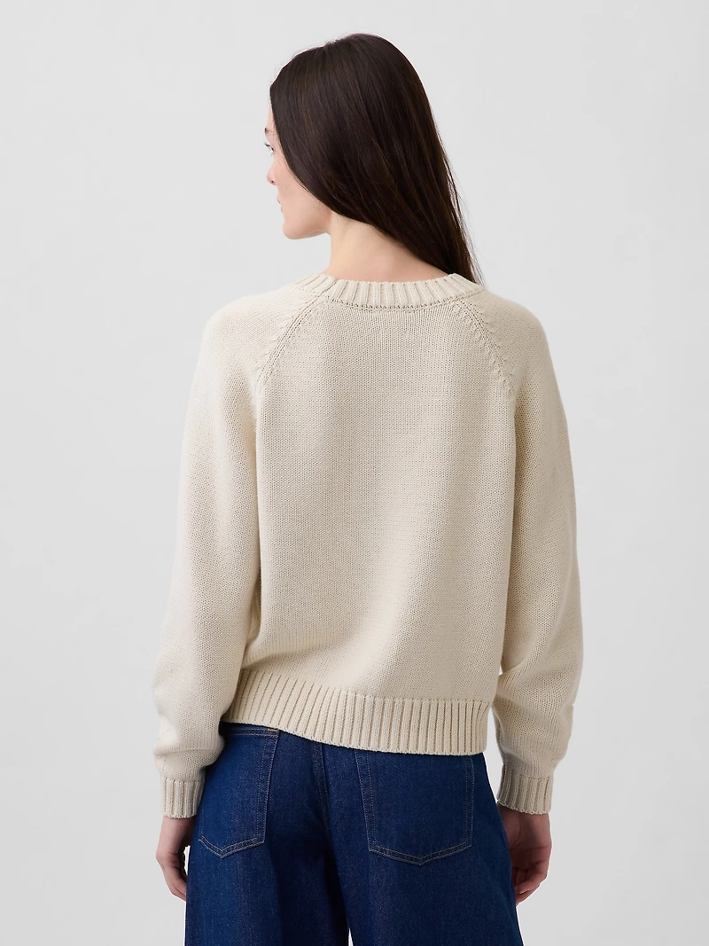 100% Cotton Kiss Raglan Sweater