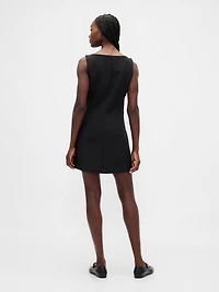 BiStretch Button-Front Mini Dress