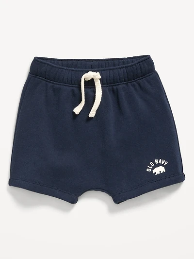 Printed Logo-Graphic Fleece Shorts for Baby